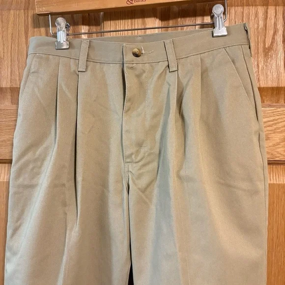 Rustler Jeans Mens 32x32 Tan Khaki Straight Pants Vintage 80s Retro Boho Hippie - Picture 2 of 7